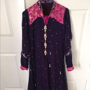 Indian Pakistani anarkali dress nwot